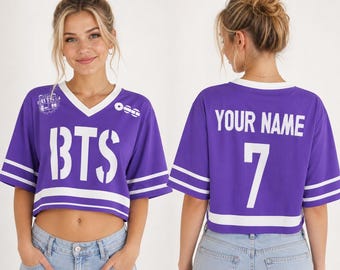 Custom Kpop BTS Basketball Jersey, Personalized Arirang World Tour 2026 Merch Army Concert Outfit, Bangtan Comeback Fan Merch Sport Crop Top