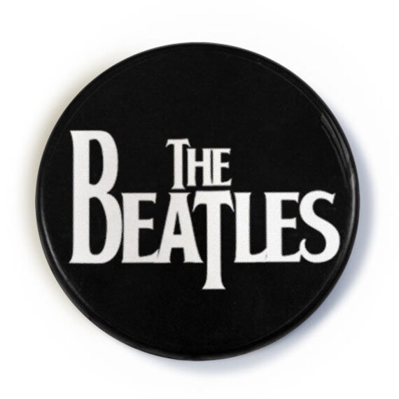 The Beatles Logo Button Badge Etsy The Beatles Logo Button Badge Etsy