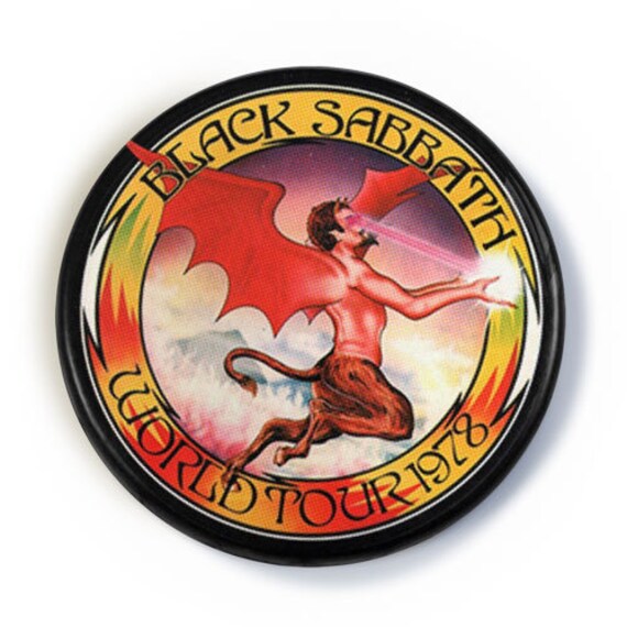 4 BLACK SABBATH Pinbacks Badge Button 25mm 1'' 
