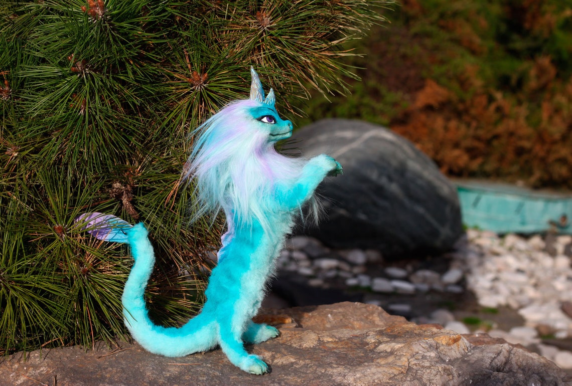 SALE Full Poseable Chibi Sisu dragon OOAK Fantasy Soft | Etsy