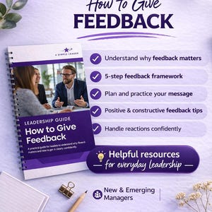 Leadership Feedback Guide | Conversation Framework for Managers (Digital PDF)