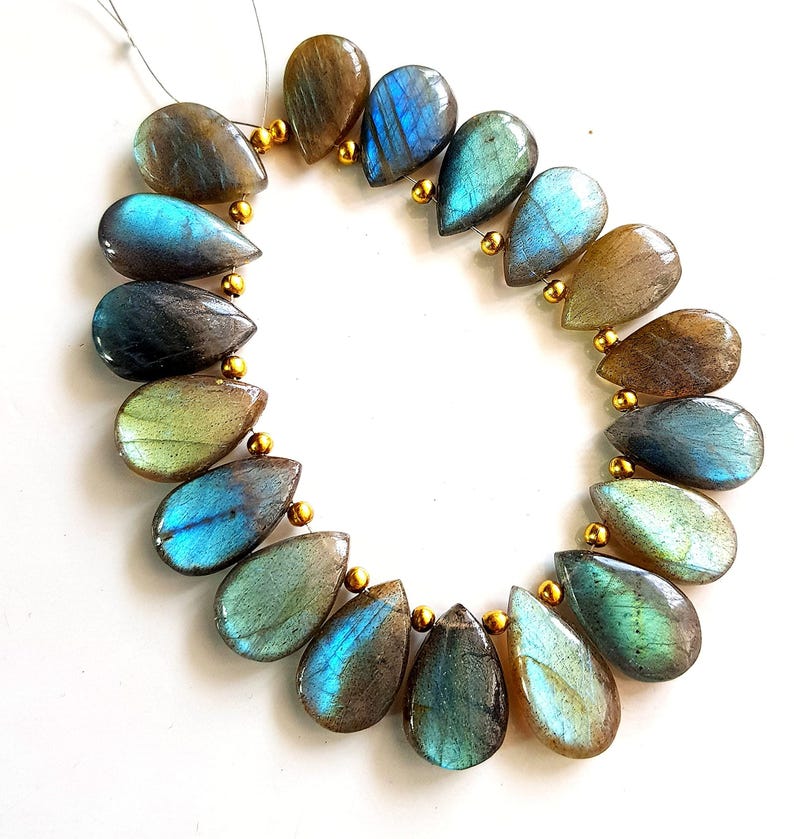 Wholesale Flashy Fire Labradorite Briolettes, Smooth Pear Shape ...