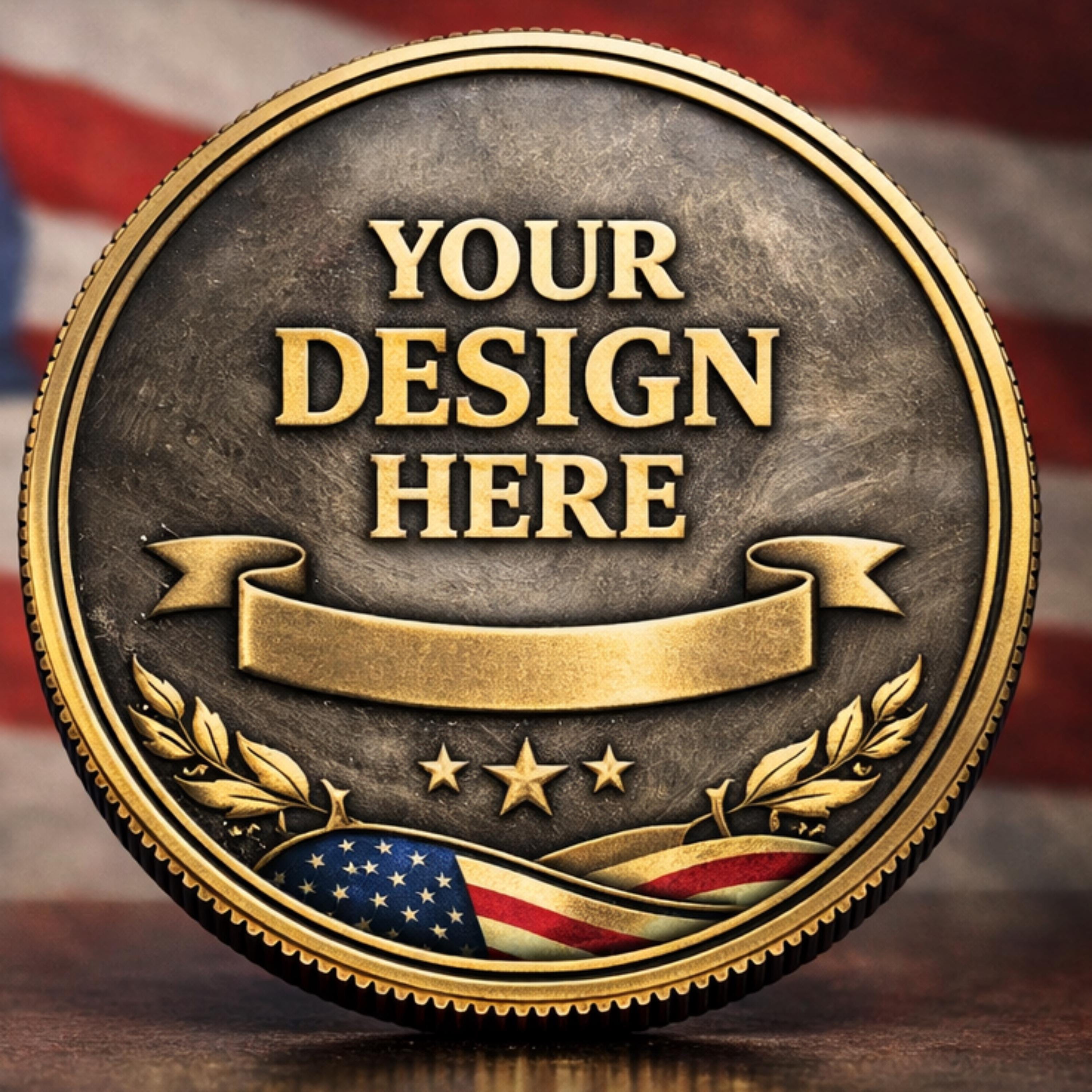 Custom Metal Coin, Personalized Commemorative Keepsake, Gold Silver ...