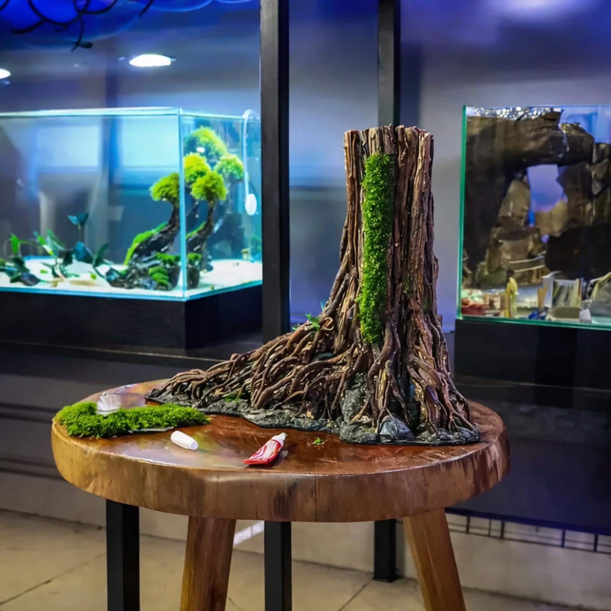 Driftwood Tree Stump Aquarium Wood Aquascape Fish Tank Decoration - Etsy