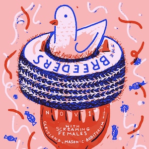 The Breeders - Cleveland - Siebdruck Poster