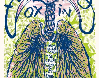Foxing - Cleveland - Silk Screened Poster