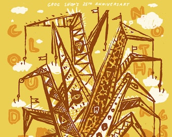 Cloud Nothings- Grog Shop Cleveland - Silk Screened Poster