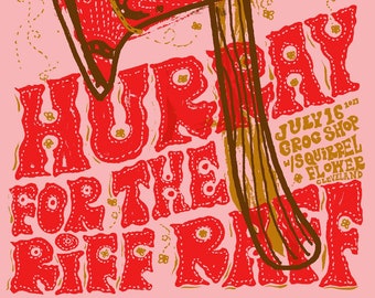 Hurray for the Riff Raff - Cleveland - Silk Screened Poster