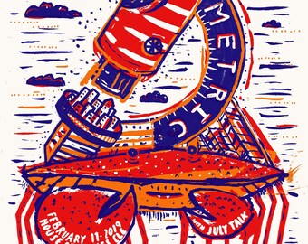 Metric - Cleveland - Silk Screened Poster