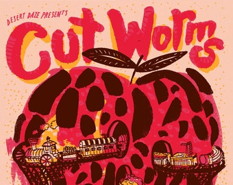 Cut Worms - Los Angeles - Silk Screened Poster
