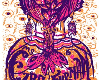 Ms. Ezra Furman - Cleveland - Silk Screened Poster