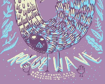 Rogue Wave Cleveland Silk Screened Poster
