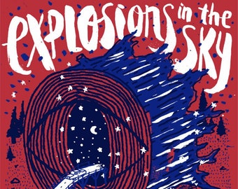 Explosions in the Sky -  House of Blues Cleveland  - Silk Screen Poster