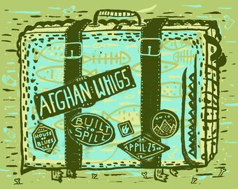 Afghan Whigs/Built to Spill - Cleveland - Silk Screened Poster