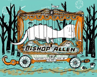 Bishop Allen Silk Screened Poster