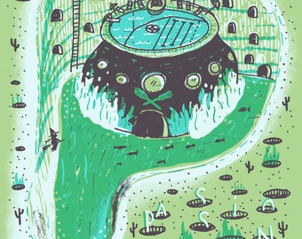 Passion Pit Cleveland Silk Screened Poster