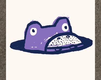 Hippo 12" x 12" Art Print