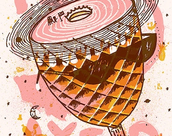 Yeasayer Silk Screened Poster