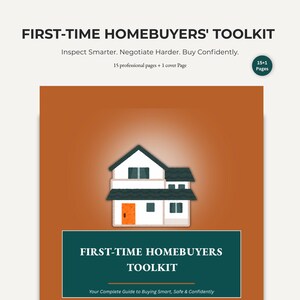 First-Time Home Buyer Toolkit, House Hunting Planner, Negotiation Script (Canva Template)