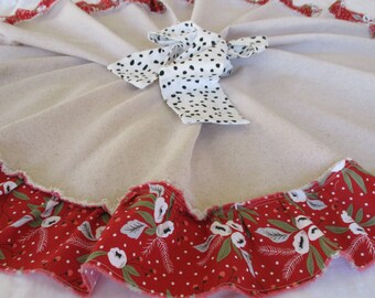 Tree Skirt, Christmas Tree Skirt, Holiday Decor, Burlap Christmas