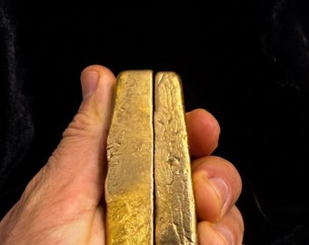 Lingote de oro de desecho de 700 gramos para recuperación de oro, refinación, pines de computadora fundidos, moneda