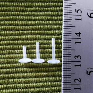 16 Gauge Bio flexible flache Rückseite für Tragus Piercing, Helix Piercing, Knorpel Piercing, Lip Icing, Lobe Piercing