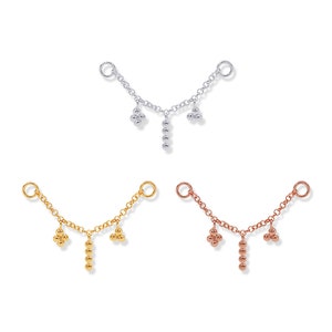 Dot Charms Cartilage Chain, Conch Chain, Orbital Chain, Nose Chain, Chain Earring, Chain Piercing (1pc)