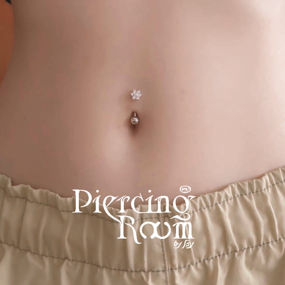 Navel Piercing Silver 925 | Belly Button Piercing | 14g Belly Button Ring -  1pc 14g - Aliexpress