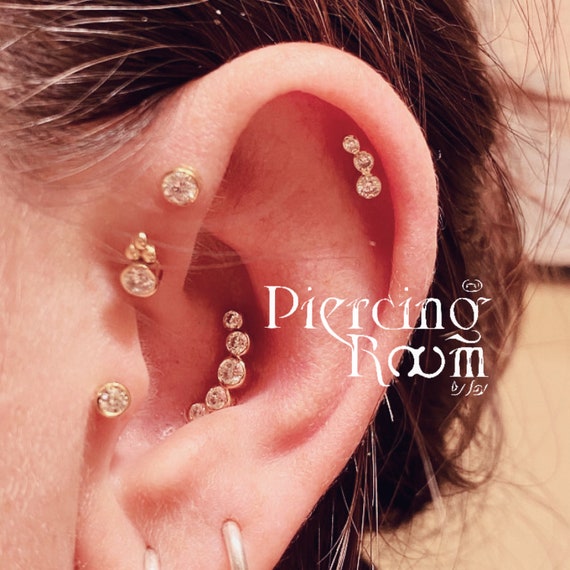 Women's 925 Sterling Silver Piercing CZ Diamond Studded Screwback 14K Yellow Plated Stud Earrings Women's 925 Sterling Silver Piercing CZ Diamond Studded Screwback 14K Yellow Plated Stud Earrings
