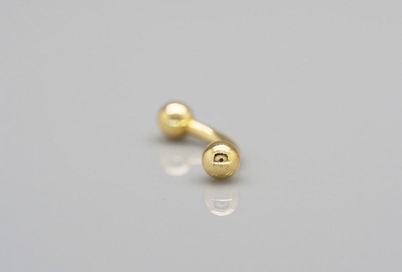 3mm Ball Rook Piercing/snug Piercing/eyebrow Piercing/curved Etsy