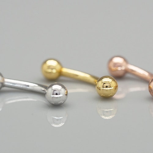 3mm Ball Rook Piercing/snug Piercing/eyebrow Piercing/curved Etsy