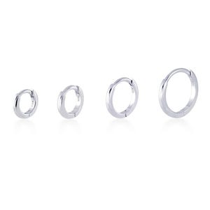 Plain huggie ring -  huggie hoop - Rook - cartilage - helix - lobe earring (1pc)