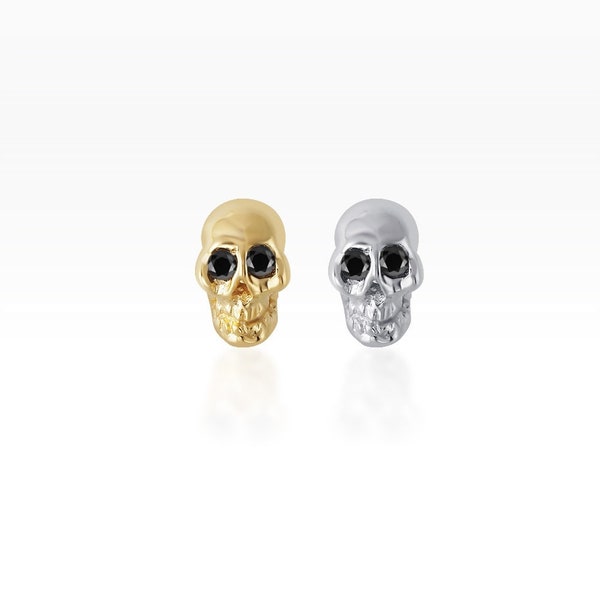 Skull Screw Flat Back Tragus earring-Cartilage earring-helix piercing