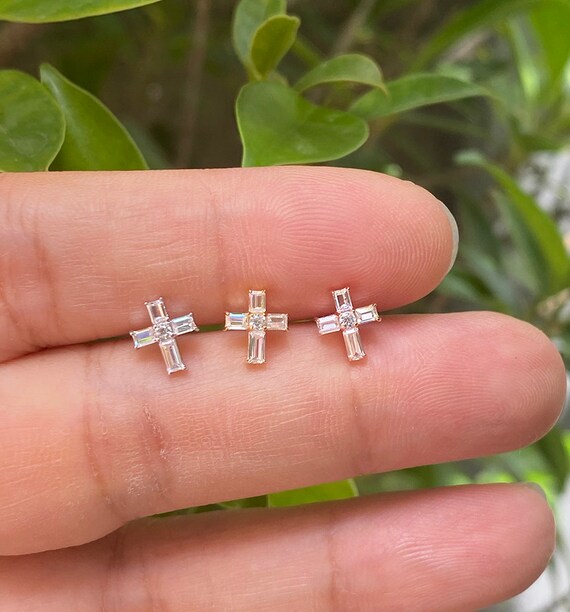 Cross helix earring best sale