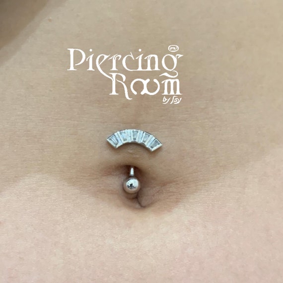 5Pcs Reverse Curved Navel Piercing Titanium Steel Body Jewelry Universal Belly  Button Ring Women – the best products in the Joom Geek online store