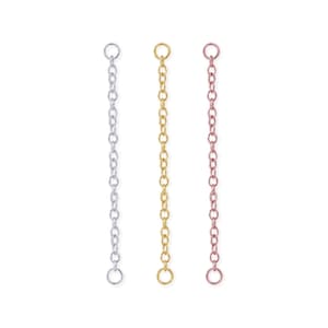 Catena a cavi per cartilagine, catena a conchiglia, catena orbitale, catena per naso, orecchino a catena, piercing a catena (1 pz.)
