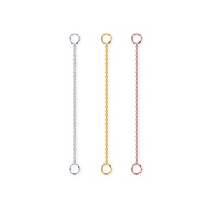 Cartilage Facetted Ball Chain, Conch Chain, Orbital Chain, Nose Chain, Chain Earring, Chain Piercing (1pc)