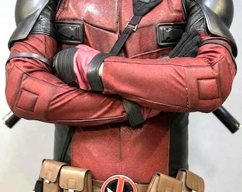 Disfraz completo de Deadpool para cosplay / Traje inspirado en la película, atuendo para la Comic Con