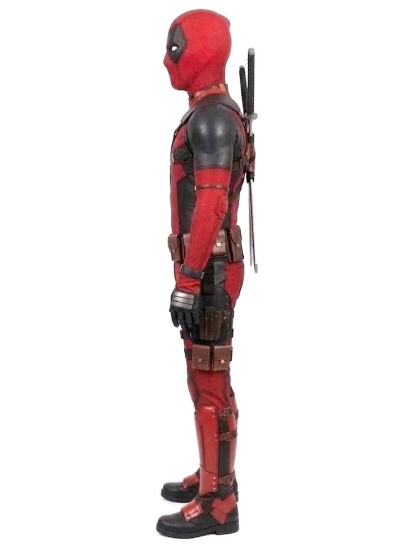 Movie Accurate Deadpool Cosplay Suit – Fabric Superhero Outfit, Custom Fit image 3