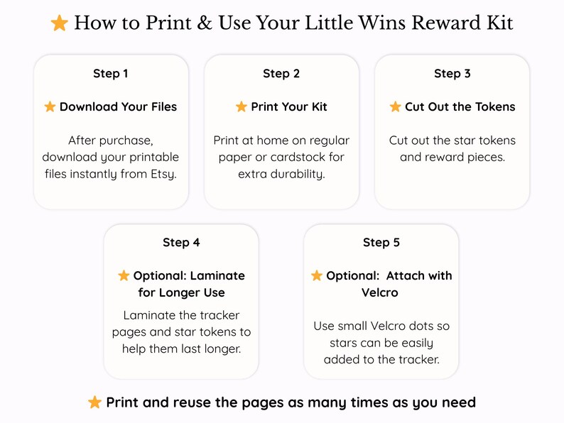 Printable Behavior Reward Chart for Kids | Star Reward System | ADHD ...