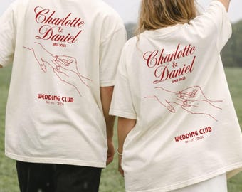 Personalized Wedding Weekend Shirt – Wedding T-shirt with date – Personalized wedding party T-shirt