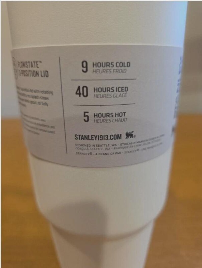 Stanley Quencher H2.0 FlowState 30oz Tumbler - Cream Limited Edition and Rare Stanley image 3