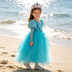 ariel sparkly blue dress Ariel Sparkle Blue Dress