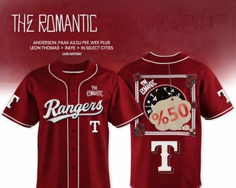 BM The Romantic Tour Jersey, Custom The City Name Baseball Style Shirt, The Romantic Tour Limited Edition BM Merch Jersey, Gift for BM Fans