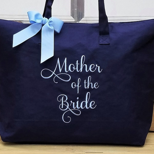 Mother of the Bride Tote Bag, Mother of the Groom Tote Bag, MOG Tote Bags, MOB Tote Bags, Personalized Monogrammed Gifts
