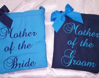 Personalized Aprons, Mother of Bride Apron, Mother of Groom Apron, Wedding Gifts