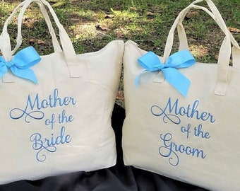 Mother of the Groom Tote Bag, Mother of the  Bride Tote Bag, Personalized Tote Bag Grandmother, Wedding Bags, Monogrammed Gifts