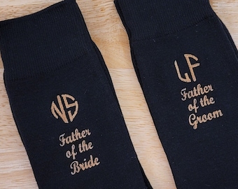 Men Socks, Personalized Socks, Groomsmen Socks, Father of the Bride, Father of the Groom, Wedding Socks