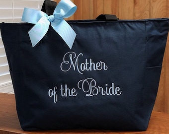 Mother of the Bride Tote Bag, Mother of the Groom Tote Bag, MOB MOG, Personalized Tote, Monogrammed Gifts