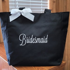 Bride Tote Bag, Bridesmaid Tote Bag, Mother of the Bride Tote Bag, Mother of the Groom Tote Bag 画像 4